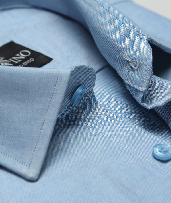 Skyline Blue Cotton Shirt