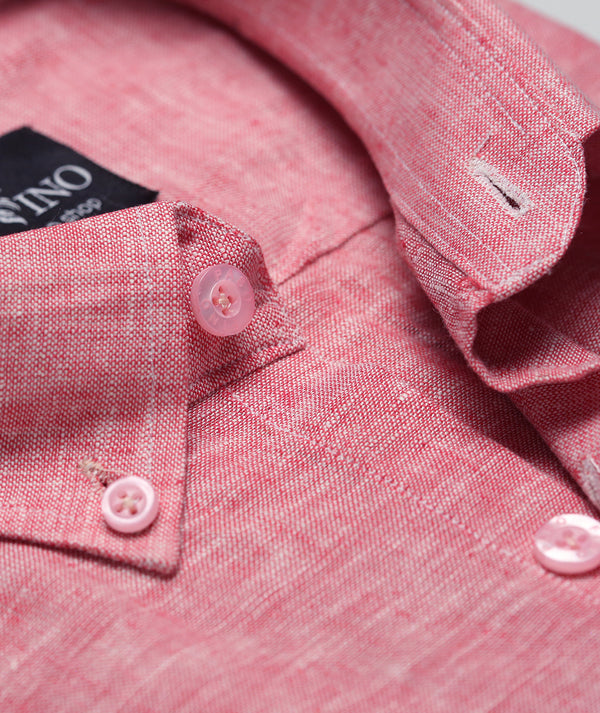 Red Linen Shirt