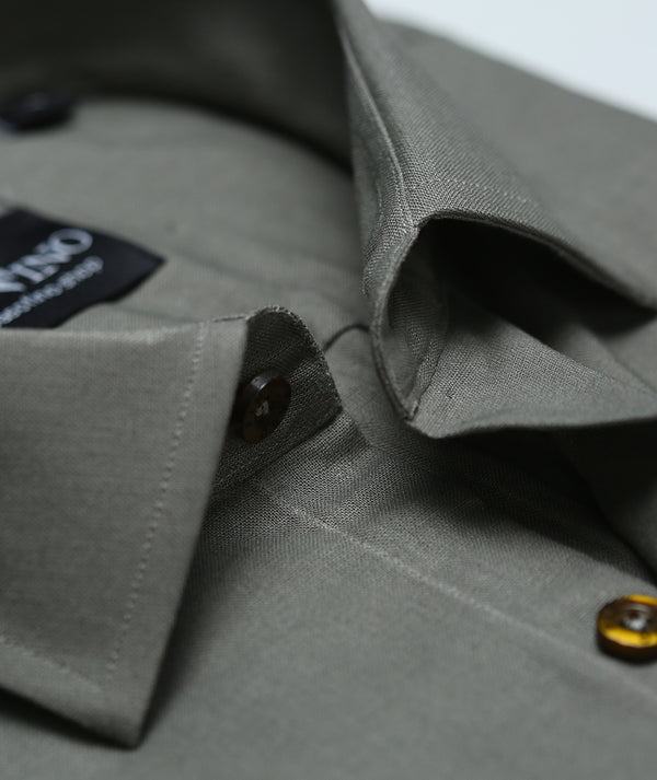 Ash Grey Cotton Shirt