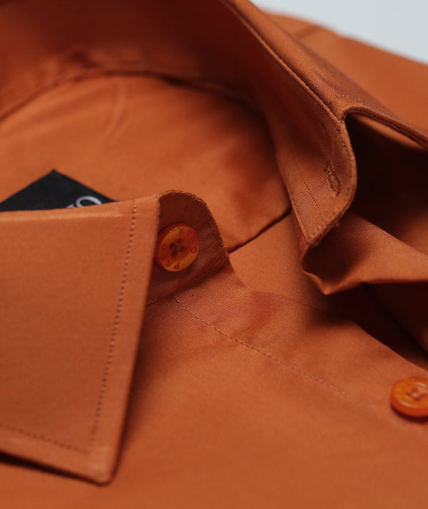 Plain Rust Orange Shirt