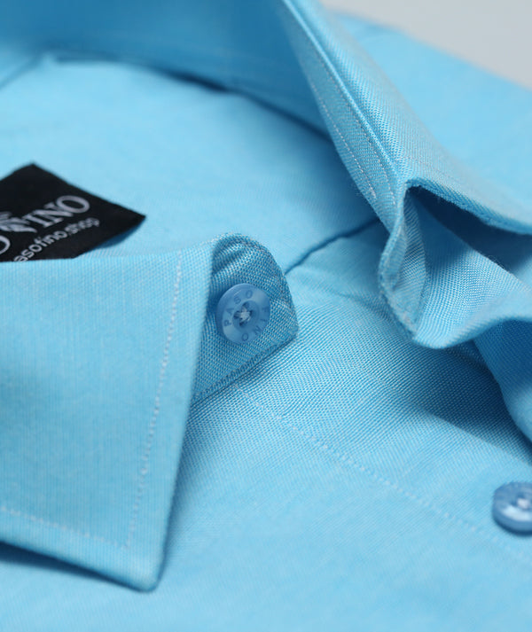 Sky Blue Linen Shirt
