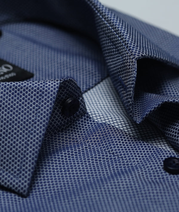 Textured Navy Shirt