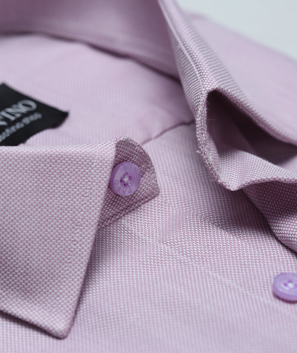 Lavender Grid Cotton Shirt