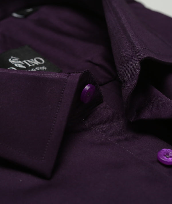 Imperial Purple Cotton Shirt