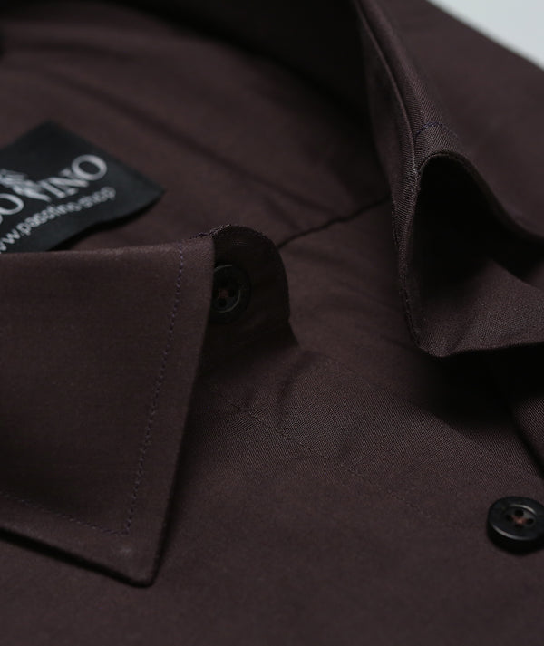 Espresso Brown Cotton Shirt